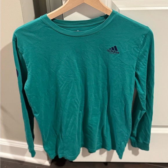 adidas Other - Adidas Brand, Green Long Sleeve Tee with Crew Neck, Boy’s (Size Large) Clothing